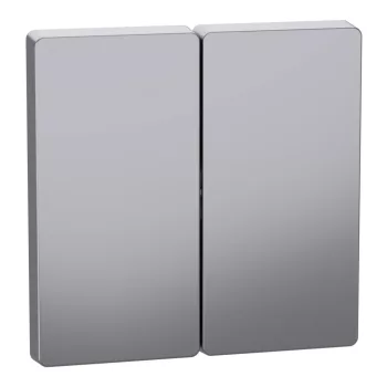 Schneider Electric Merten MEG3400-6036 Dupla billentyű, System-D, acél