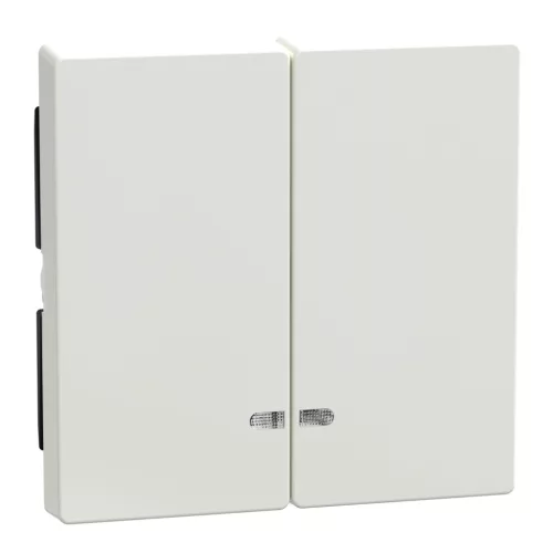 Schneider Electric Merten MEG3420-0319 dupla billentyű fényjelzős funkciókhoz polárfehér - System-M (M-Plan / M-Pure / M-Smart)