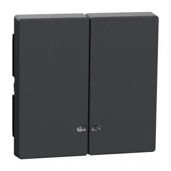   Schneider Electric Merten MEG3420-0414 dupla billentyű fényjelzős funkciókhoz antracit - System-M (M-Plan / M-Pure / M-Smart)