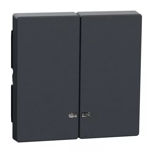 Schneider Electric Merten MEG3420-0414 dupla billentyű fényjelzős funkciókhoz antracit - System-M (M-Plan / M-Pure / M-Smart)
