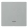 Schneider Electric Merten MEG3420-0460 dupla billentyű fényjelzős funkciókhoz alumínium - System-M (M-Plan / M-Pure / M-Smart)
