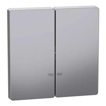 Schneider Electric Merten MEG3420-6036 Dupla billentyű, fényjelzős funkciókhoz, System-D, acél