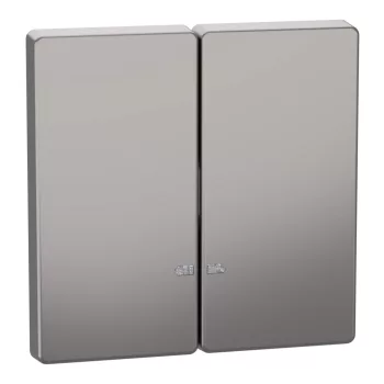 Schneider Electric Merten MEG3420-6050 Dupla billentyű, fényjelzős funkciókhoz, System-D, nikkel