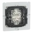 Schneider Electric Merten MEG3424-0319 IP44-es dupla billentyű fényjelzős funkciókhoz polárfehér - System-M (M-Plan / M-Pure / M-Smart)