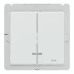 Schneider Electric Merten MEG3424-0325 IP44-es dupla billentyű fényjelzős funkciókhoz aktívfehér - System-M (M-Plan / M-Pure / M-Smart)