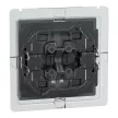 Schneider Electric Merten MEG3424-0414 IP44-es dupla billentyű fényjelzős funkciókhoz antracit - System-M (M-Plan / M-Pure / M-Smart)
