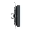 Schneider Electric Merten MEG3424-0414 IP44-es dupla billentyű fényjelzős funkciókhoz antracit - System-M (M-Plan / M-Pure / M-Smart)