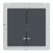 Schneider Electric Merten MEG3424-0414 IP44-es dupla billentyű fényjelzős funkciókhoz antracit - System-M (M-Plan / M-Pure / M-Smart)