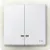 Schneider Electric Merten MEG3424-0419 IP44-es dupla billentyű fényjelzős funkciókhoz mattfehér - System-M (M-Plan / M-Pure / M-Smart)
