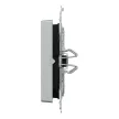 Schneider Electric Merten MEG3424-0460 IP44-es dupla billentyű fényjelzős funkciókhoz alumínium - System-M (M-Plan / M-Pure / M-Smart)