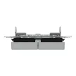 Schneider Electric Merten MEG3424-0460 IP44-es dupla billentyű fényjelzős funkciókhoz alumínium - System-M (M-Plan / M-Pure / M-Smart)
