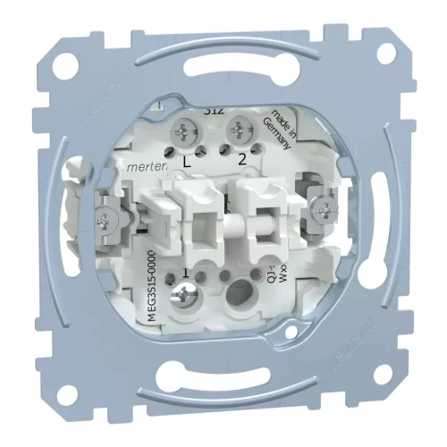 Schenider Electric Merten MEG3515-0000 csillárkapcsoló betét (105), burkolat és keret nélkül, csavaros bekötés, süllyesztett, 16A 250V