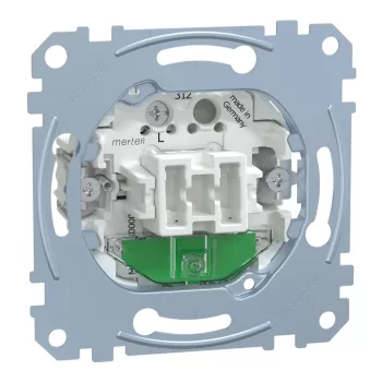   Schenider Electric Merten MEG3536-0000 váltókapcsoló betét (106), jelzőfénnyel, burkolat és keret nélkül, csavaros bekötés, süllyesztett, 16A 250V