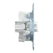 Schenider Electric Merten MEG3560-0000 egypólusú nyomó, záróérintkezős (NO) betét (N101), jelzőfénnyel, burkolat és keret nélkül, csavaros bekötés, süllyesztett, 16A 250V