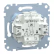 Schenider Electric Merten MEG3602-0000 kétpólusú kapcsoló betét (102), ellenőrzőfénnyel, burkolat és keret nélkül, rugós bekötés, süllyesztett, 16A 250V