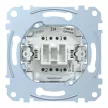 Schenider Electric Merten MEG3602-0000 kétpólusú kapcsoló betét (102), ellenőrzőfénnyel, burkolat és keret nélkül, rugós bekötés, süllyesztett, 16A 250V