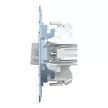 Schenider Electric Merten MEG3602-0000 kétpólusú kapcsoló betét (102), ellenőrzőfénnyel, burkolat és keret nélkül, rugós bekötés, süllyesztett, 16A 250V