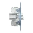 Schenider Electric Merten MEG3602-0000 kétpólusú kapcsoló betét (102), ellenőrzőfénnyel, burkolat és keret nélkül, rugós bekötés, süllyesztett, 16A 250V