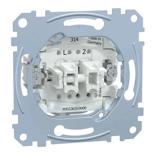 Schenider Electric Merten MEG3615-0000 csillárkapcsoló betét (105), burkolat és keret nélkül, rugós bekötés, süllyesztett, 16A 250V