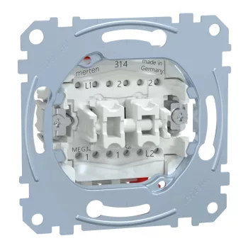 Schneider Electric Merten MEG3626-0000 Kettős váltókapcsoló, rugós, 16AX