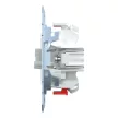 Schenider Electric Merten MEG3626-0000 dupla váltóérintkezős kapcsoló betét (106+6), burkolat és keret nélkül, rugós bekötés, süllyesztett, 16A 250V