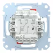 Schenider Electric Merten MEG3626-0000 dupla váltóérintkezős kapcsoló betét (106+6), burkolat és keret nélkül, rugós bekötés, süllyesztett, 16A 250V