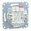 Schenider Electric Merten MEG3626-0000 dupla váltóérintkezős kapcsoló betét (106+6), burkolat és keret nélkül, rugós bekötés, süllyesztett, 16A 250V