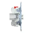 Schenider Electric Merten MEG3635-0000 csillárkapcsoló betét (105), jelzőfénnyel, burkolat és keret nélkül, rugós bekötés, süllyesztett, 16A 250V