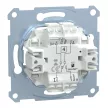 Schneider Electric Merten MEG3714-0000 redőnykapcsoló betét 10A 250V, kiegészítő kontakttal, süllyesztett, rugós bekötés, burkolat és keret nélkül