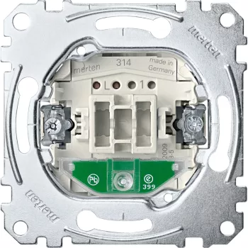   Schneider Electric Merten MEG3760-0000 Jelzőfényes hotelkártya-kapcsoló betét, nulla csatlakozóval 6A 250V AC rugós bekötés