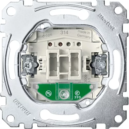 Schneider Electric Merten MEG3760-0000 Jelzőfényes hotelkártya-kapcsoló betét, nulla csatlakozóval 6A 250V AC rugós bekötés
