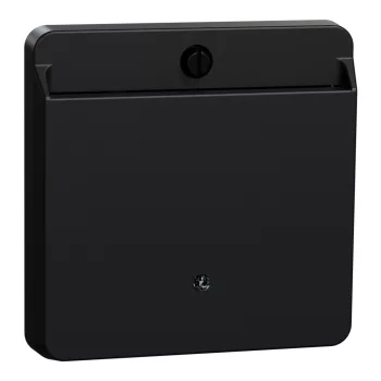   Schneider Electric Merten MEG3854-0403 fedlap hotelkártya kapcsolókhoz  fekete - System-M (M-Plan / M-Pure / M-Smart)