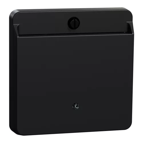 Schneider Electric Merten MEG3854-0403 fedlap hotelkártya kapcsolókhoz  fekete - System-M (M-Plan / M-Pure / M-Smart)