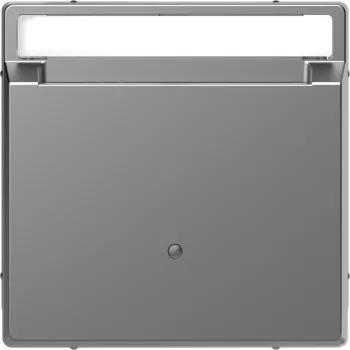   Schneider Electric Merten MEG3854-6036 fedlap hotelkártya kapcsolókhoz  acél - System-D (D-Life / D-Antik)