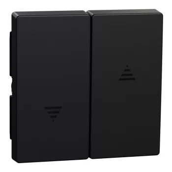 Schneider Electric Merten MEG3855-0403 Dupla billentyű, redőnyvezérléshez, System-M, fekete