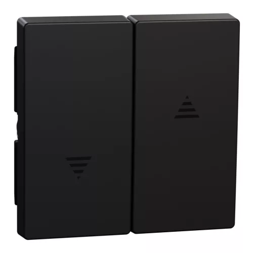 Schneider Electric Merten MEG3855-0403 Dupla billentyű, redőnyvezérléshez, System-M, fekete