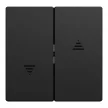 Schneider Electric Merten MEG3855-0403 Dupla billentyű, redőnyvezérléshez, System-M, fekete
