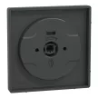 Schneider Electric Merten MEG3875-6034 fedlap forgatógombos redőnynyomóhoz  antracit - System-D (D-Life / D-Antik)