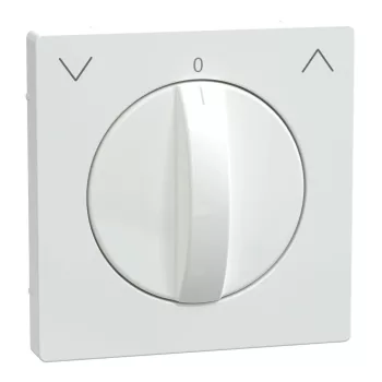 Schneider Electric Merten MEG3875-6035 Fedlap, forgatógombos redőnynyomóhoz, System-D, lótuszfehér