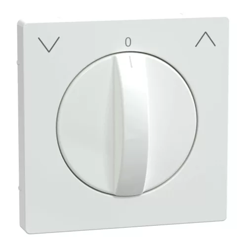 Schneider Electric Merten MEG3875-6035 Fedlap, forgatógombos redőnynyomóhoz, System-D, lótuszfehér