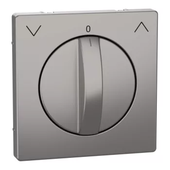   Schneider Electric Merten MEG3875-6050 fedlap forgatógombos redőnynyomóhoz  nikkel - System-D (D-Life / D-Antik)