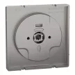 Schneider Electric Merten MEG3875-6050 Fedlap, forgatógombos redőnynyomóhoz, System-D, nikkel