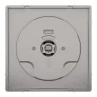 Schneider Electric Merten MEG3875-6050 Fedlap, forgatógombos redőnynyomóhoz, System-D, nikkel