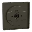Schneider Electric Merten MEG3875-6052 Fedlap, forgatógombos redőnynyomóhoz, System-D, mokka
