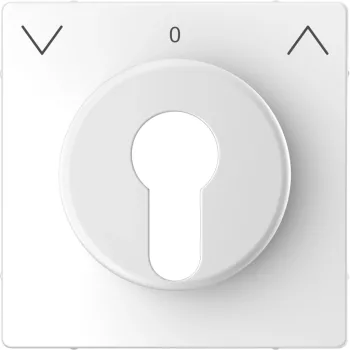   Schneider Electric Merten MEG3883-6035 fedlap DIN kulcsos redőnyvezérlőkhöz  lótuszfehér - System-D (D-Life / D-Antik)