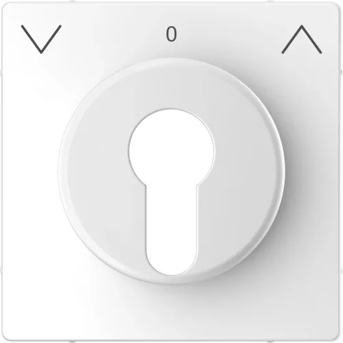 Schneider Electric Merten MEG3883-6035 fedlap DIN kulcsos redőnyvezérlőkhöz  lótuszfehér - System-D (D-Life / D-Antik)