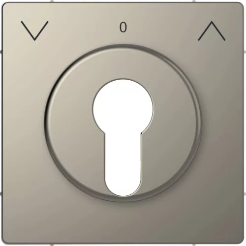 Schneider Electric Merten MEG3883-6050 fedlap DIN kulcsos redőnyvezérlőkhöz  nikkel - System-D (D-Life / D-Antik)