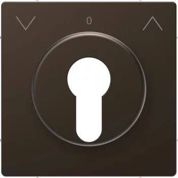   Schneider Electric Merten MEG3883-6052 fedlap DIN kulcsos redőnyvezérlőkhöz  mokka - System-D (D-Life / D-Antik)