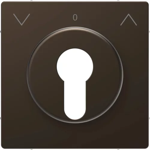 Schneider Electric Merten MEG3883-6052 fedlap DIN kulcsos redőnyvezérlőkhöz  mokka - System-D (D-Life / D-Antik)