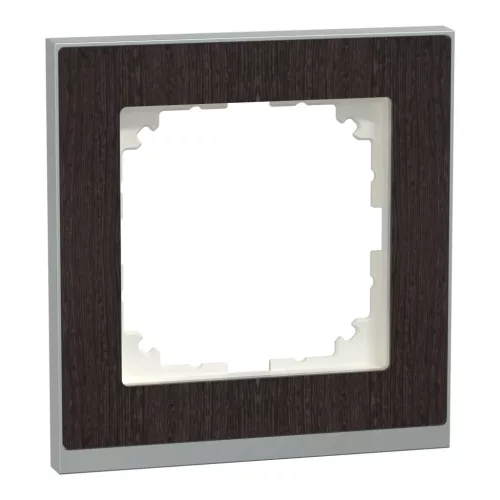 Schneider Electric Merten MEG4010-3671 M-Pure egyes keret, wenge/alumínium (fa)